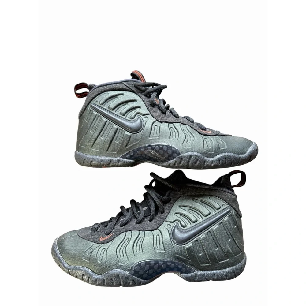 Nike Little Posite Pro PS 'Sequoia' 2018 – Size 5.5 Youth Dark Green Foamposite